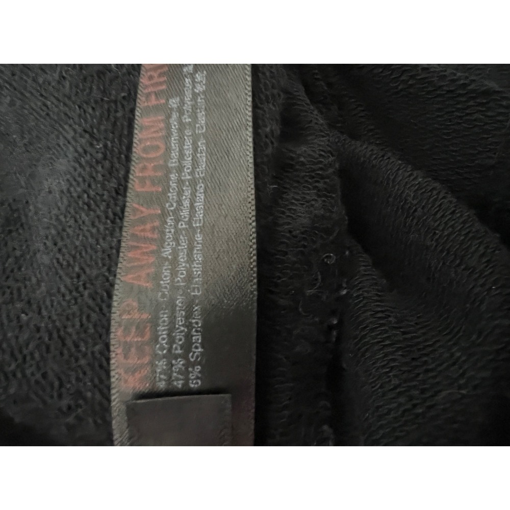 FREE PEOPLE Black Cozy Jogger Sweatpants Drawstring Waist Cuffed Ankle - Picture 5 of 9